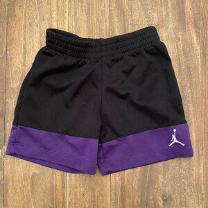 Toddler Jordan Shorts Black Purple Size 18 Months 18M Jumpman Nike